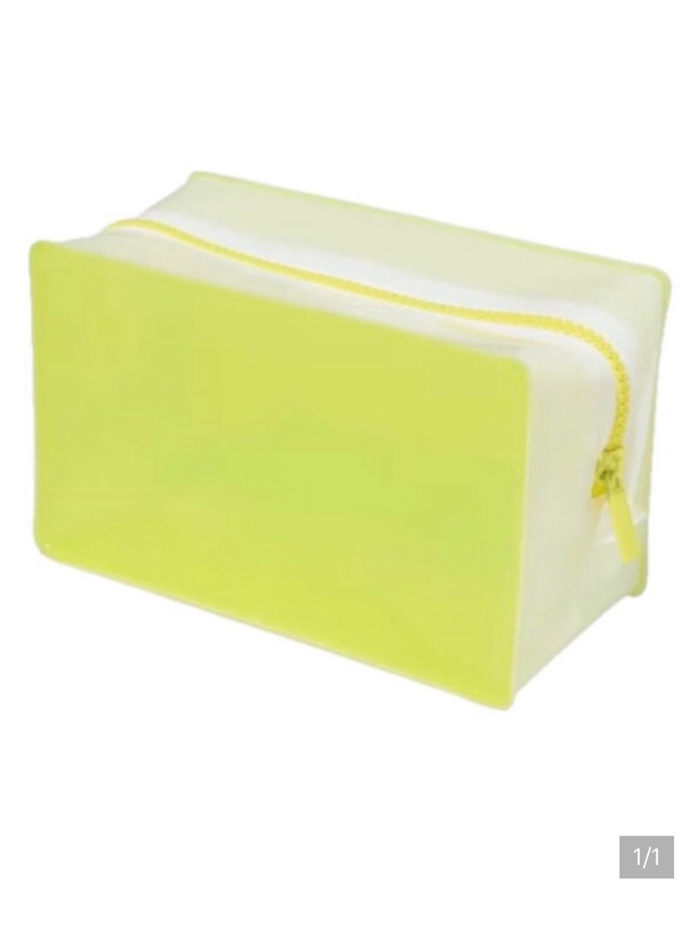 4/$15 Ulta cosmetic bag / pouch - yellow neon